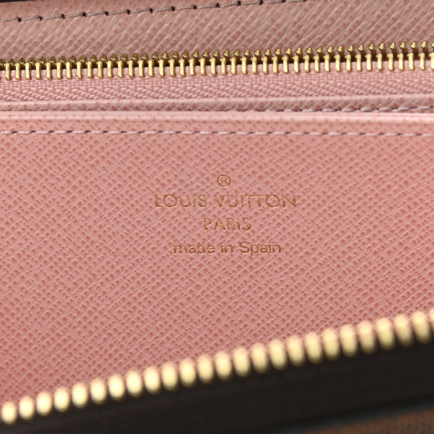 Louis Vuitton Damier Ebene Zippy Wallet Rose Ballerine 6 of 9