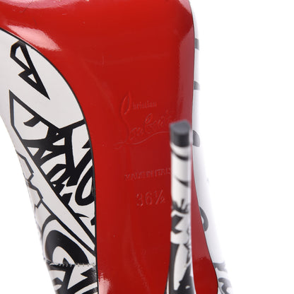 Christian Louboutin Calfskin WallGraf So Kate 120 Pumps 36.5 Black White 6 of 9