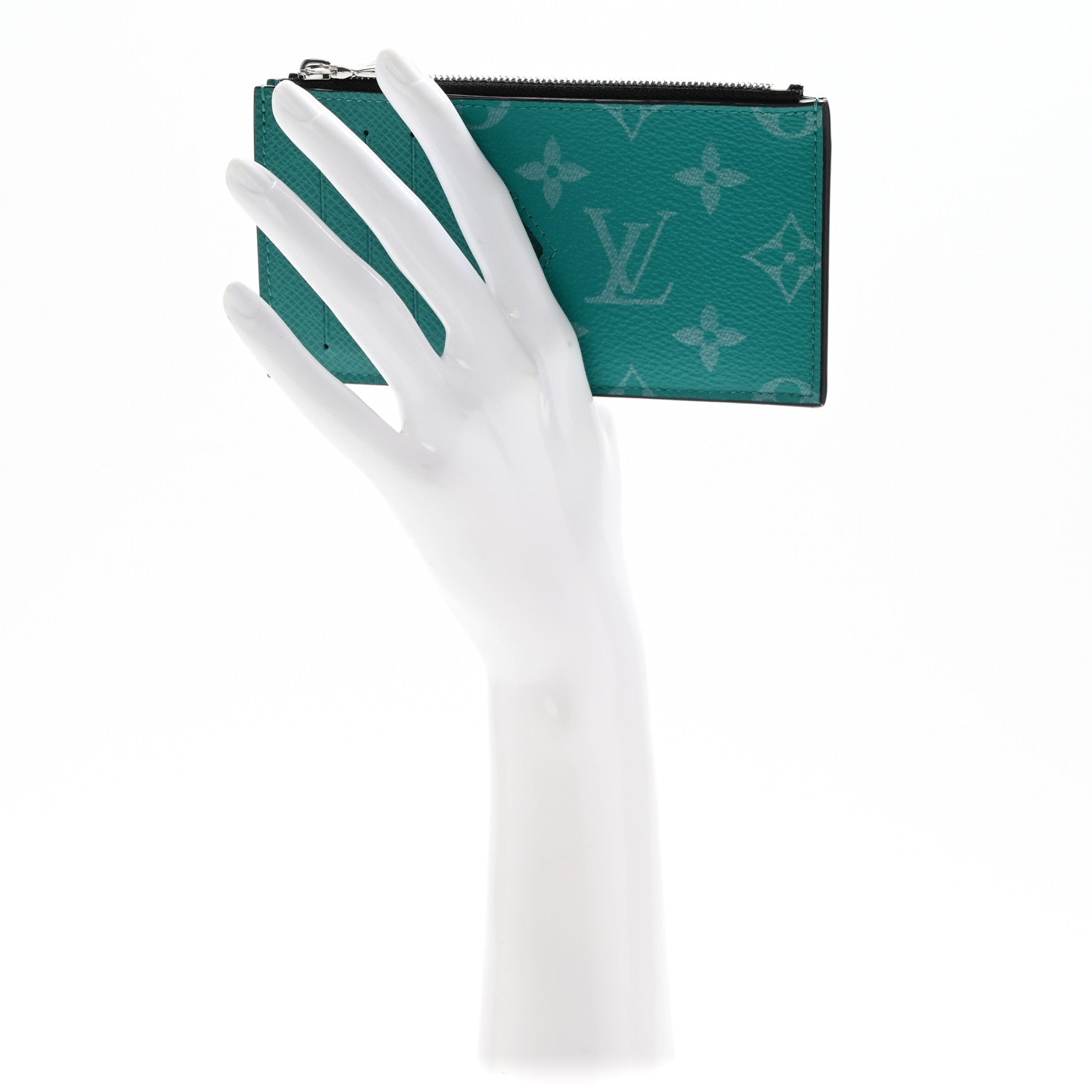 Louis Vuitton Taigarama Coin Card Holder Miami Green 2 of 11