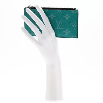 Louis Vuitton Taigarama Coin Card Holder Miami Green 2 of 11