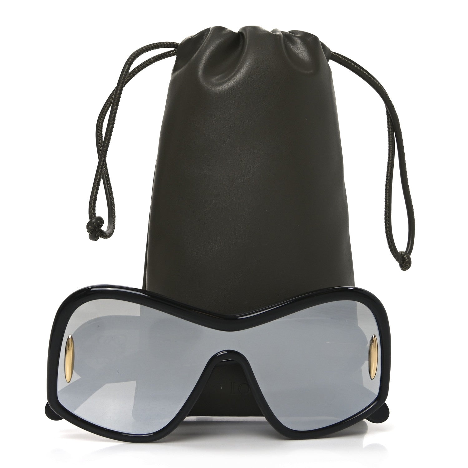 Loewe Acetate Mirror Mask Sunglasses LW40131I Black Smoke 1803630