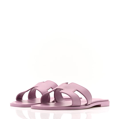 Hermes Calfskin Oran Sandals 40 Bruyère 4 of 9