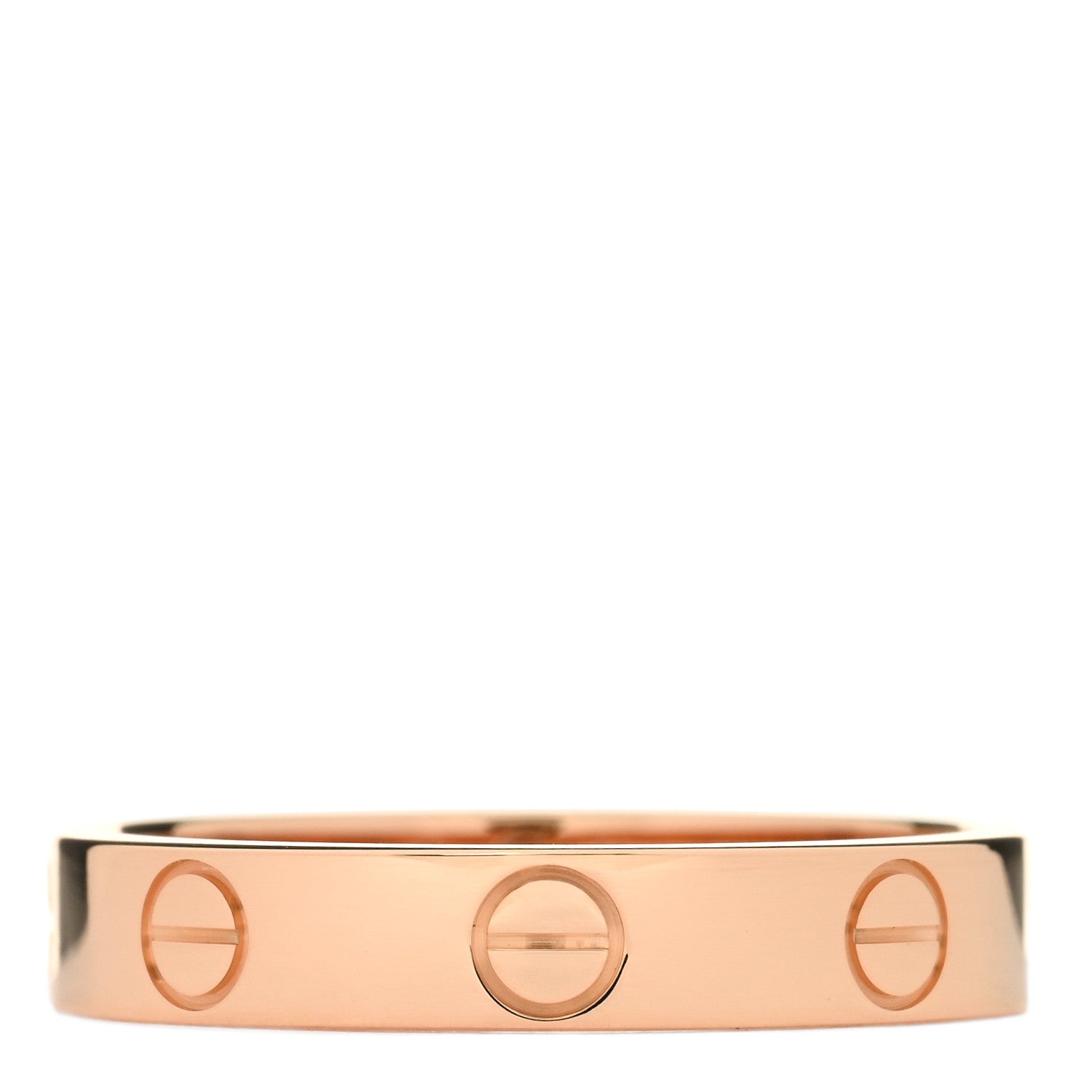 Cartier 18K Pink Gold 3.5mm LOVE Wedding Band Ring 53 6.5 1 of 3