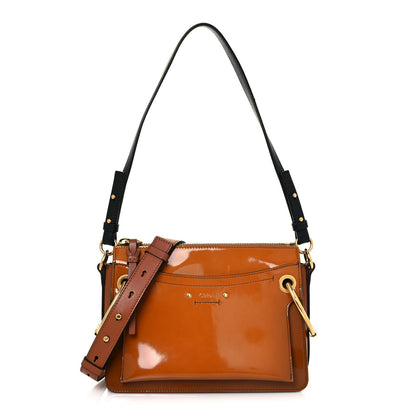 Chloe Patent Small Roy Bag Caramel 1 of 12