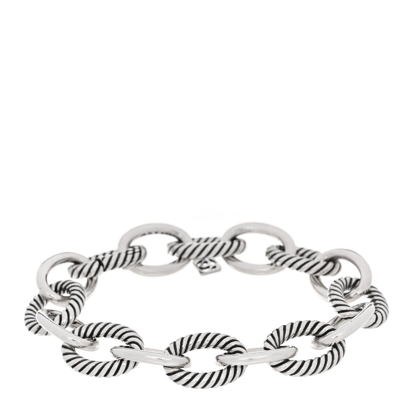 Sterling Silver 14.75mm Oval Link Bracelet