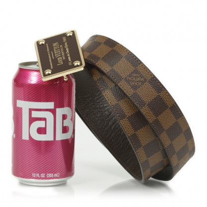 Louis Vuitton Damier Ebene Inventeur Reversible Belt 100 40 6 of 6