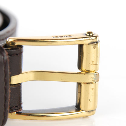 Gucci Calfskin Belt 90 36 Dark Brown 4 of 8