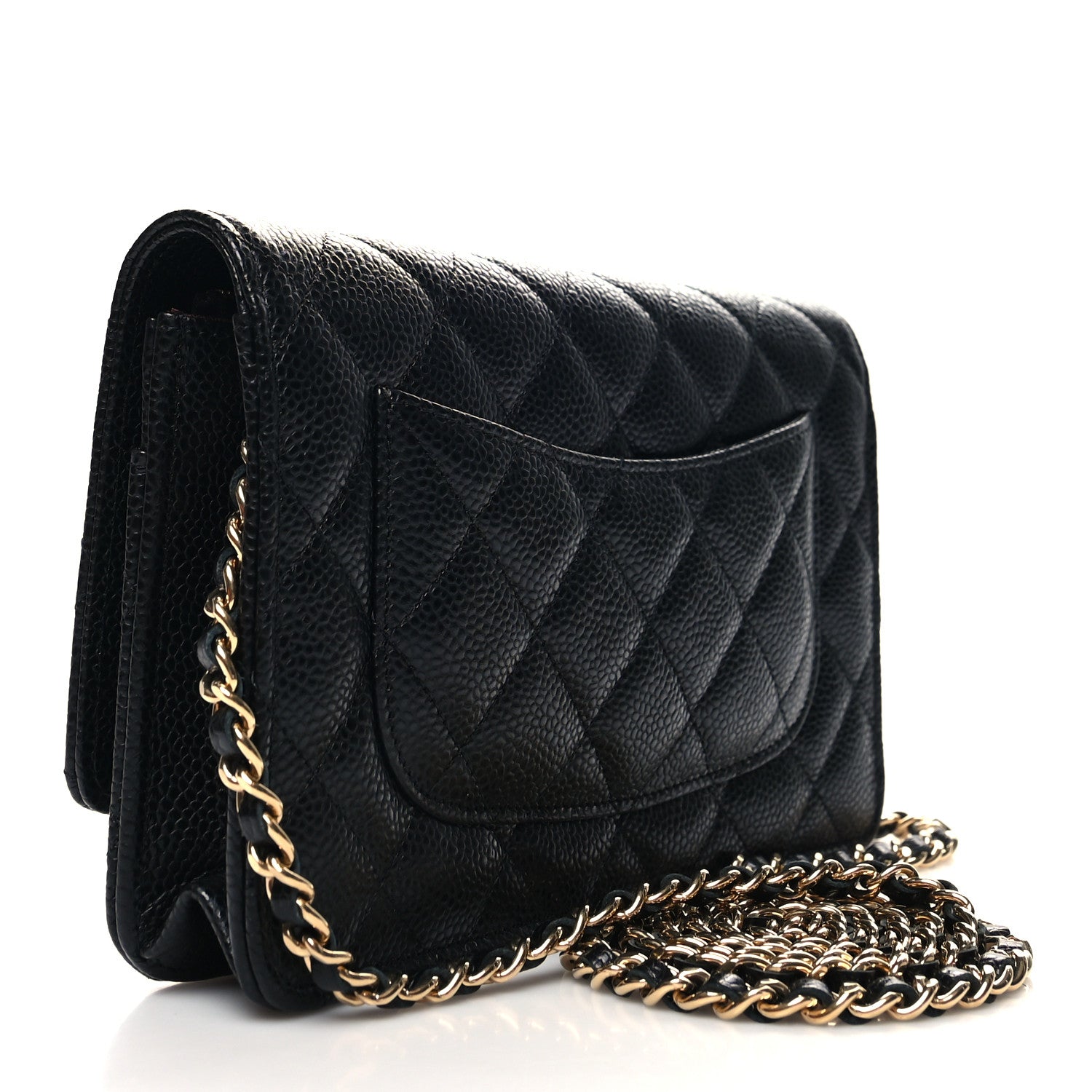 Chanel Caviar Quilted Wallet on Chain WOC Black 3 of 13