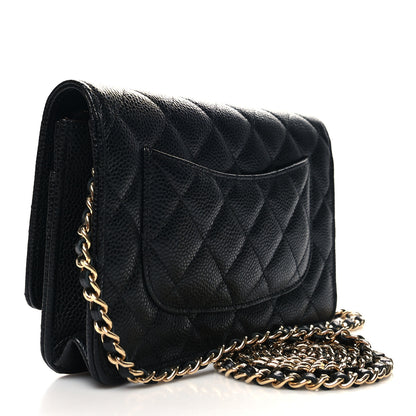 Chanel Caviar Quilted Wallet on Chain WOC Black 3 of 13