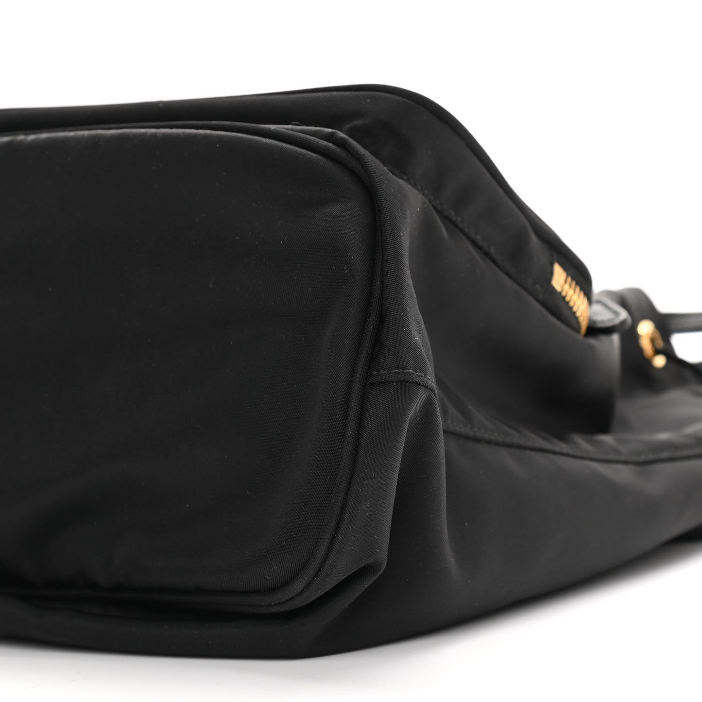 Re-Nylon Duet Drawstring Shoulder Bag Black