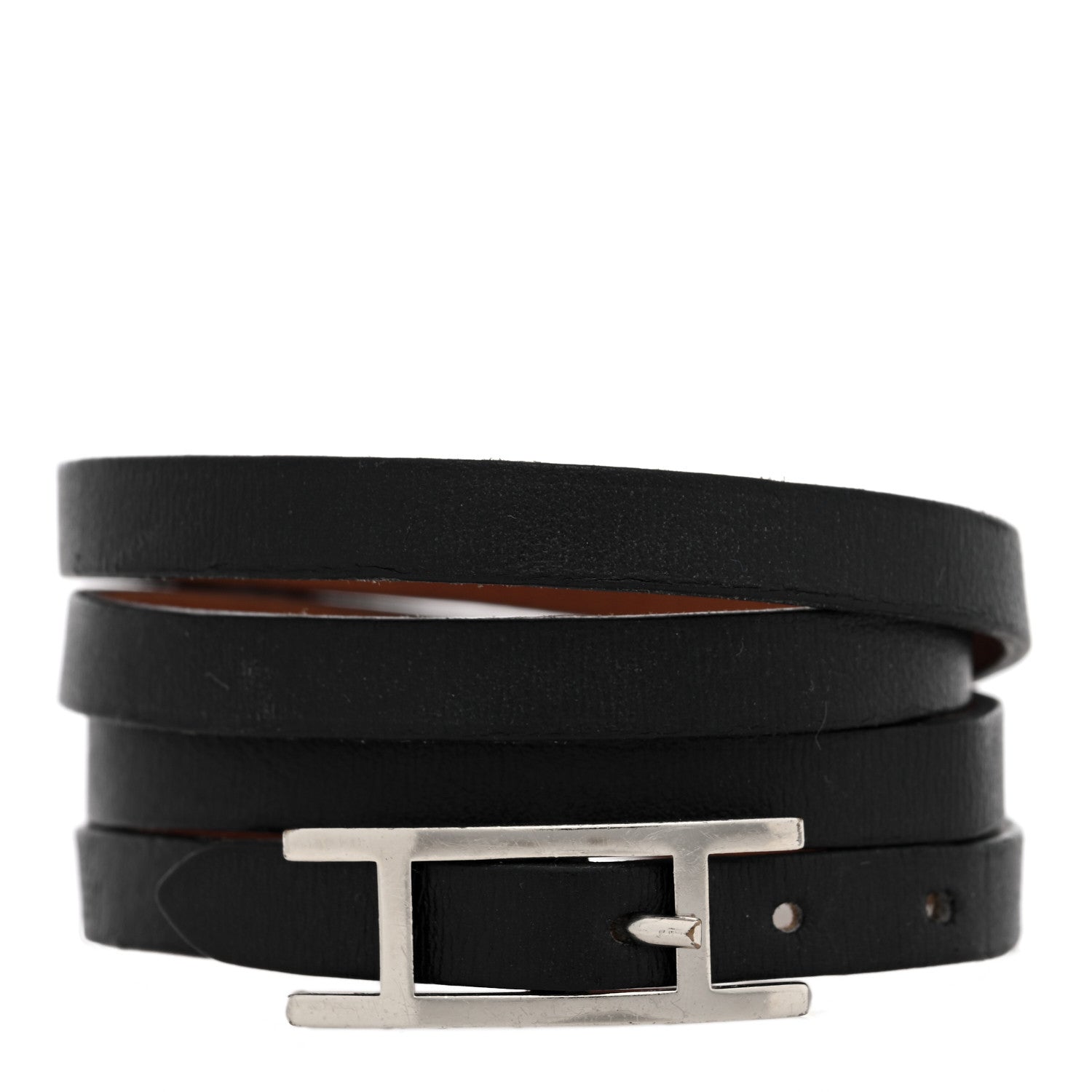 Hermes Swift 3MM Hapi 4 Tours Bracelet M Black 1 of 4
