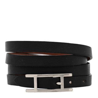 Hermes Swift 3MM Hapi 4 Tours Bracelet M Black 1 of 4
