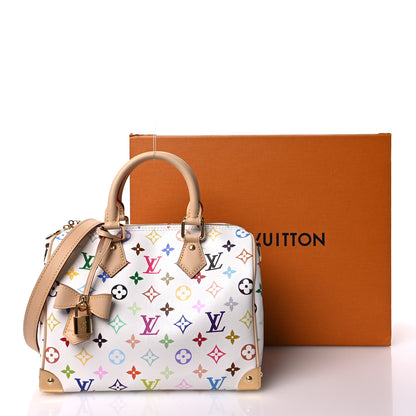 Louis Vuitton LV X TM Monogram Multicolor Speedy Bandouliere 25 White 10 of 10