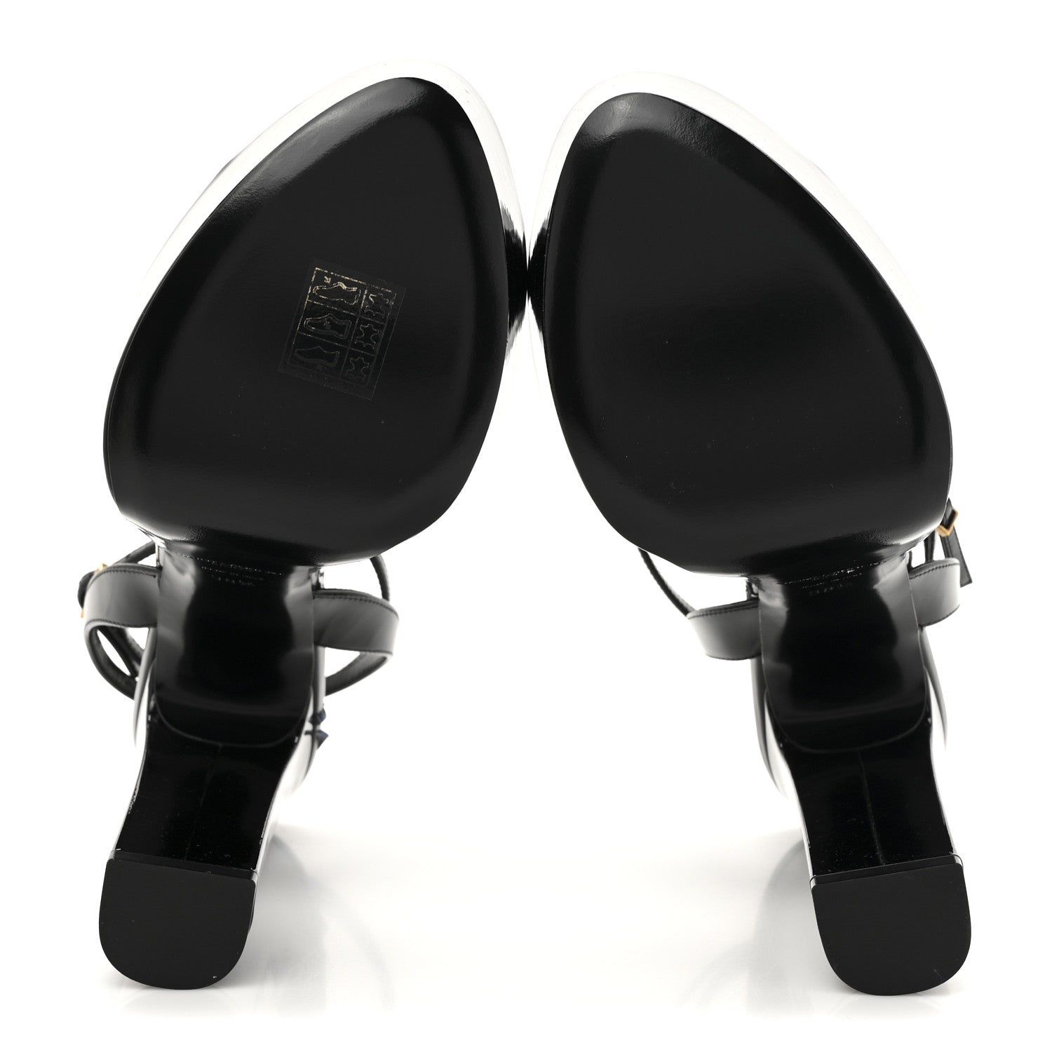 Saint Laurent Patent Jodie 95 Platform Sandals 38.5 Black 6 of 10