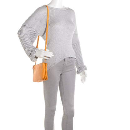 Celine Lambskin Small Trio Crossbody Bag Sunflower 2 of 7