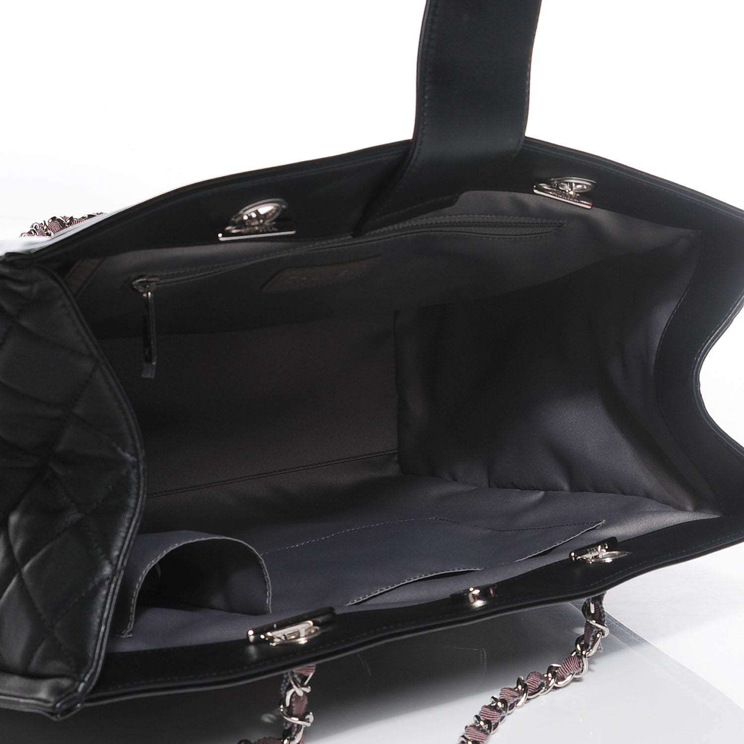 Chanel Vinyl Lipstick Tote Black 5 of 8