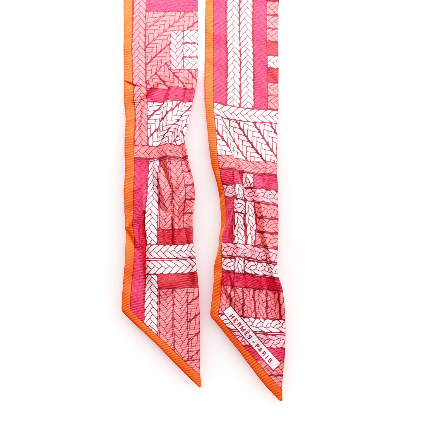 Silk Tresses H Twilly Rose Vif Orange White