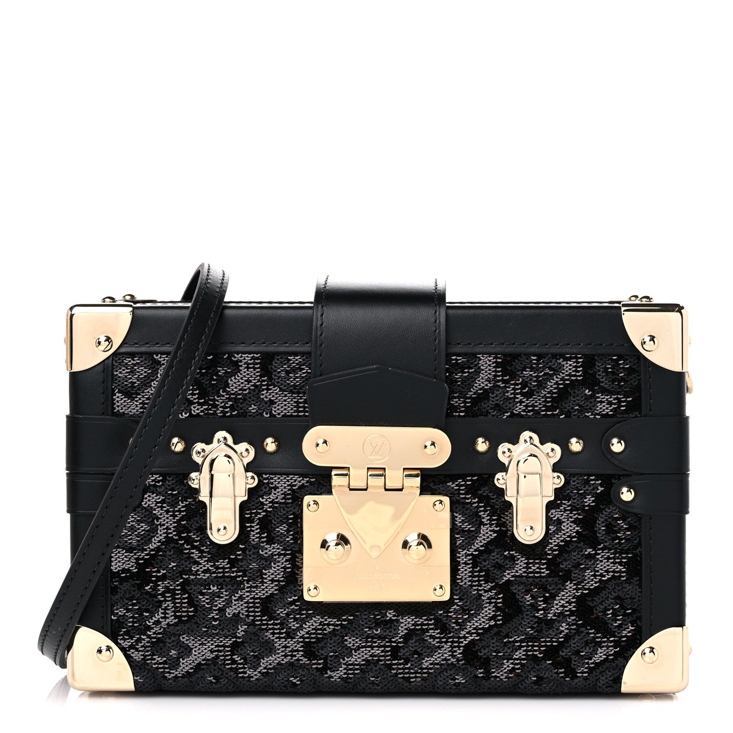 Louis Vuitton Sequins Petite Malle Black 1 of 9
