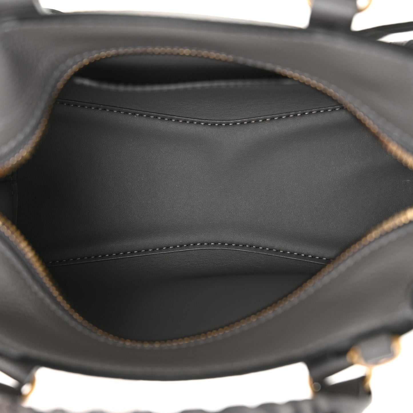 Grained Calfskin Neo Classic Gold Hardware Mini City Dark Grey