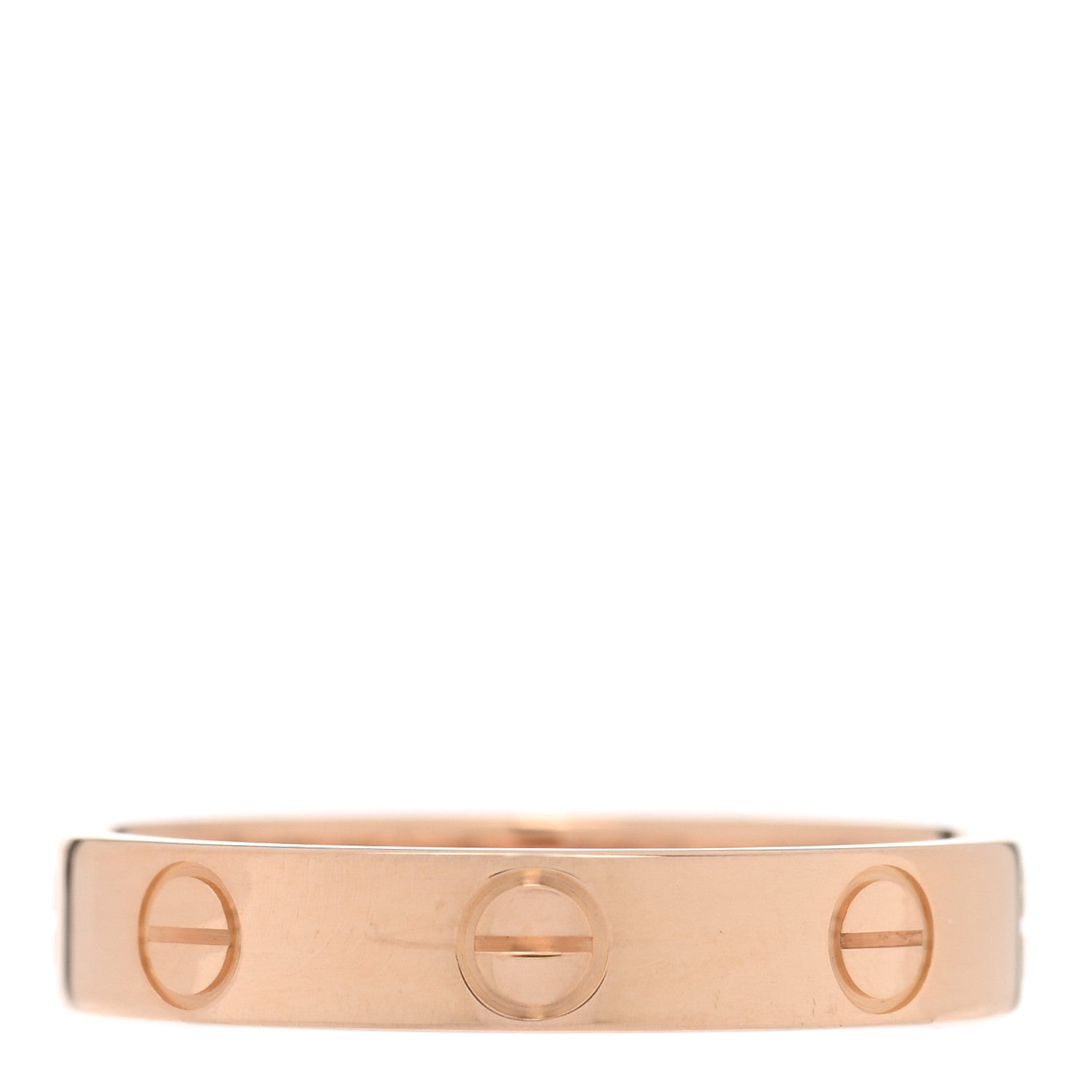 Cartier 18K Pink Gold 3.5mm LOVE Wedding Band Ring 53 6.5 1 of 4