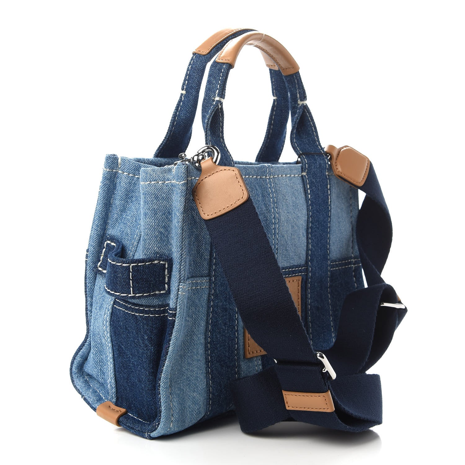Marc Jacobs Denim Canvas Small Tote Bag Blue 2 of 11