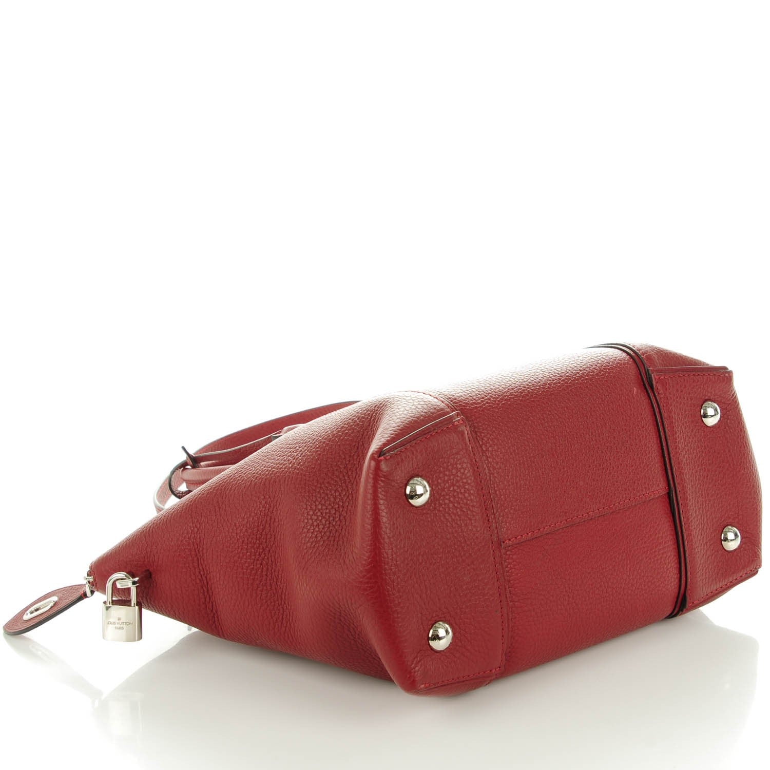 Louis Vuitton Cuir Taurillon Soft Lockit PM Griotte 4 of 7