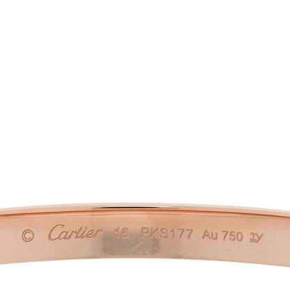 Cartier 18K Pink Gold LOVE Bracelet 16 3 of 7