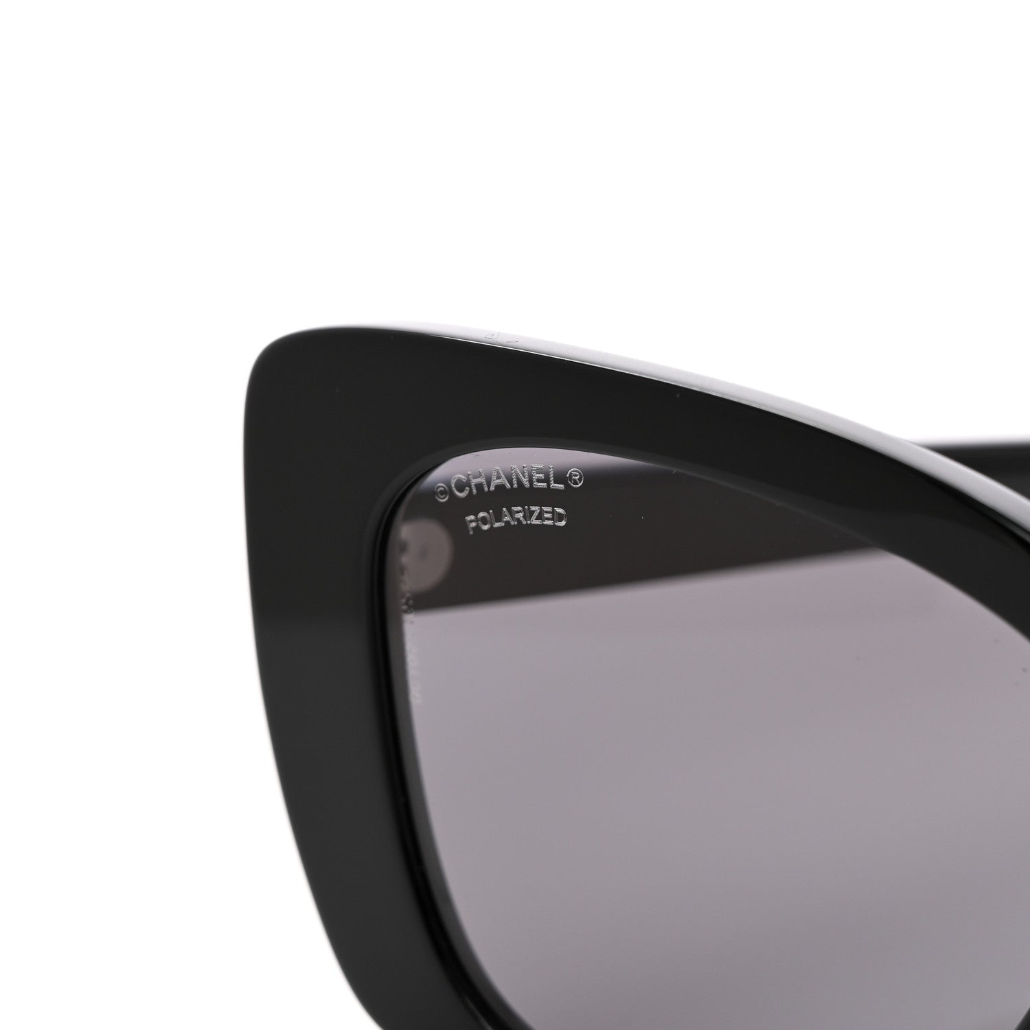 Chanel Acetate Strass Square Sunglasses 5422-B Black 5 of 8
