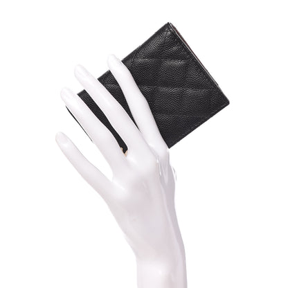 Chanel Caviar Quilted Card Holder Wallet Black 2 of 8