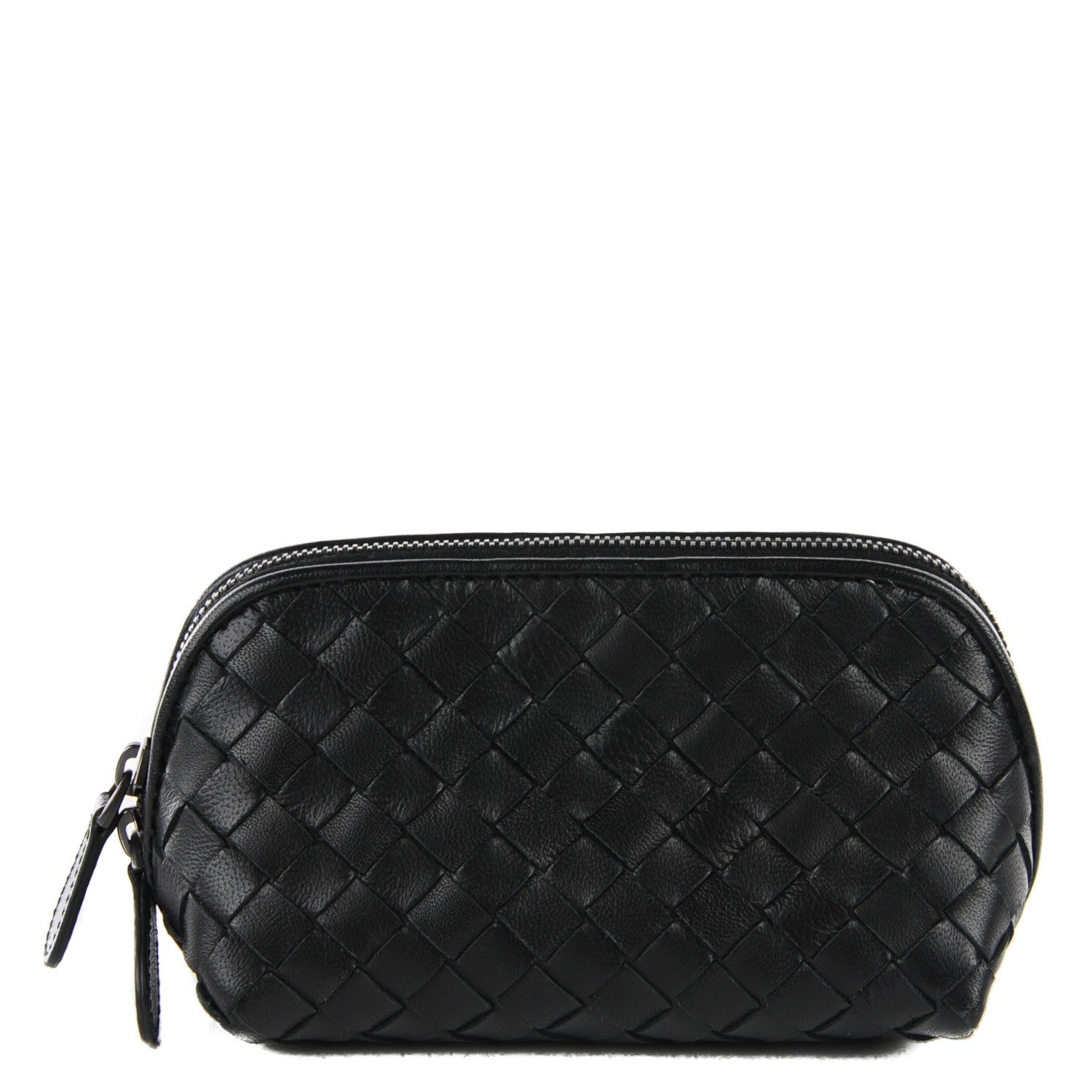 Bottega Veneta Nappa Intrecciato Small Cosmetic Case Nero Black 1 of 7
