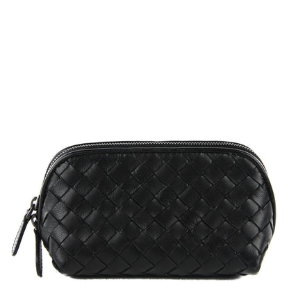 Bottega Veneta Nappa Intrecciato Small Cosmetic Case Nero Black 1 of 7