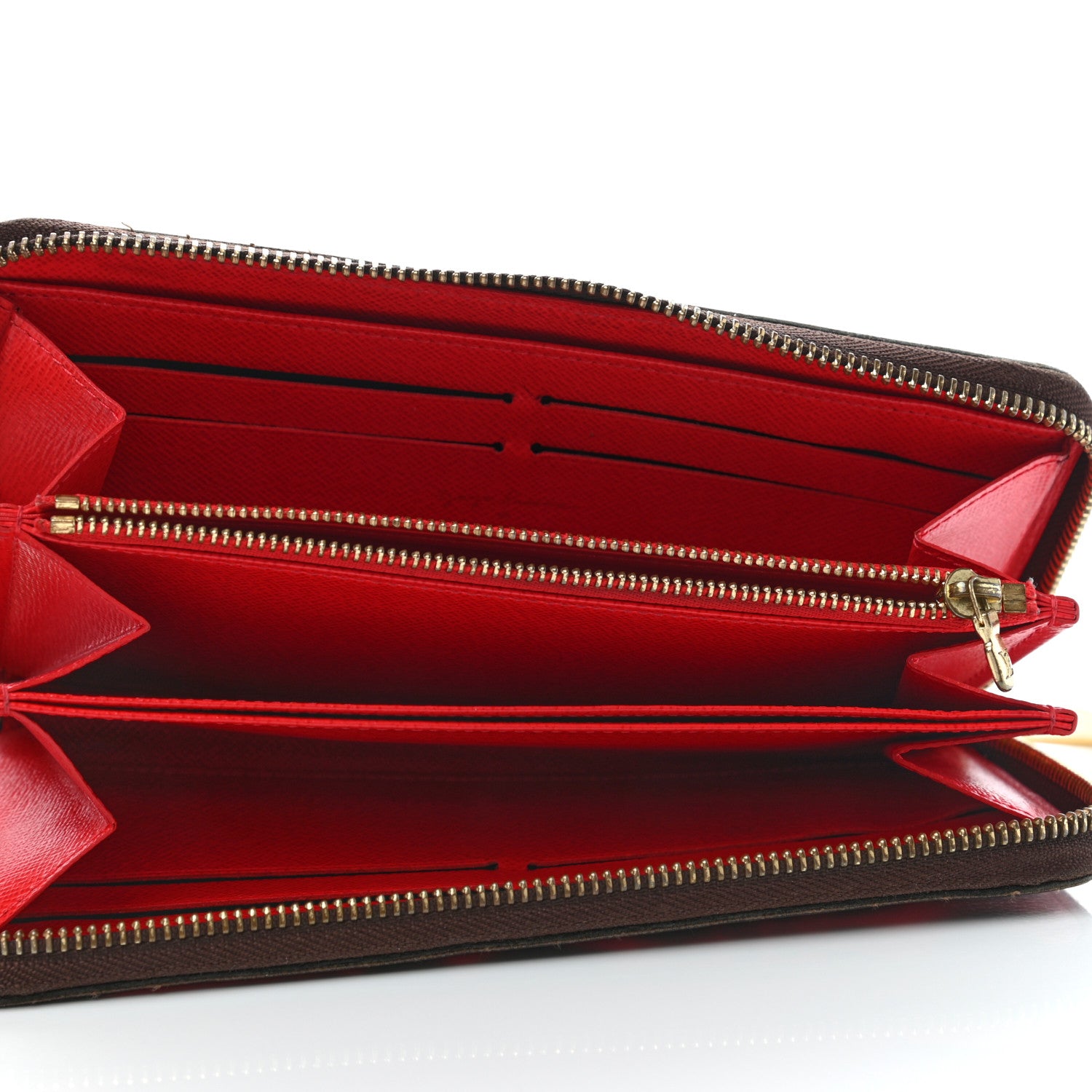 Louis Vuitton Monogram Kusama Pumpkin Dots Zippy Wallet Red 5 of 12