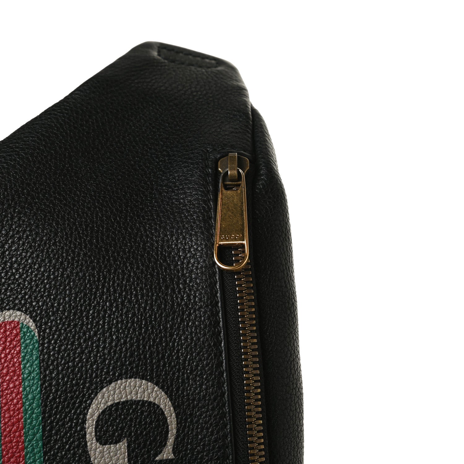 Gucci Grained Calfskin Logo Belt Bag Black 12 of 12