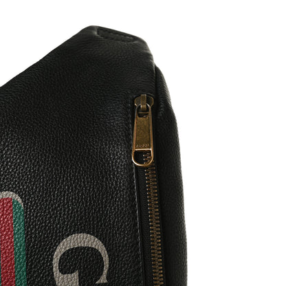 Gucci Grained Calfskin Logo Belt Bag Black 12 of 12