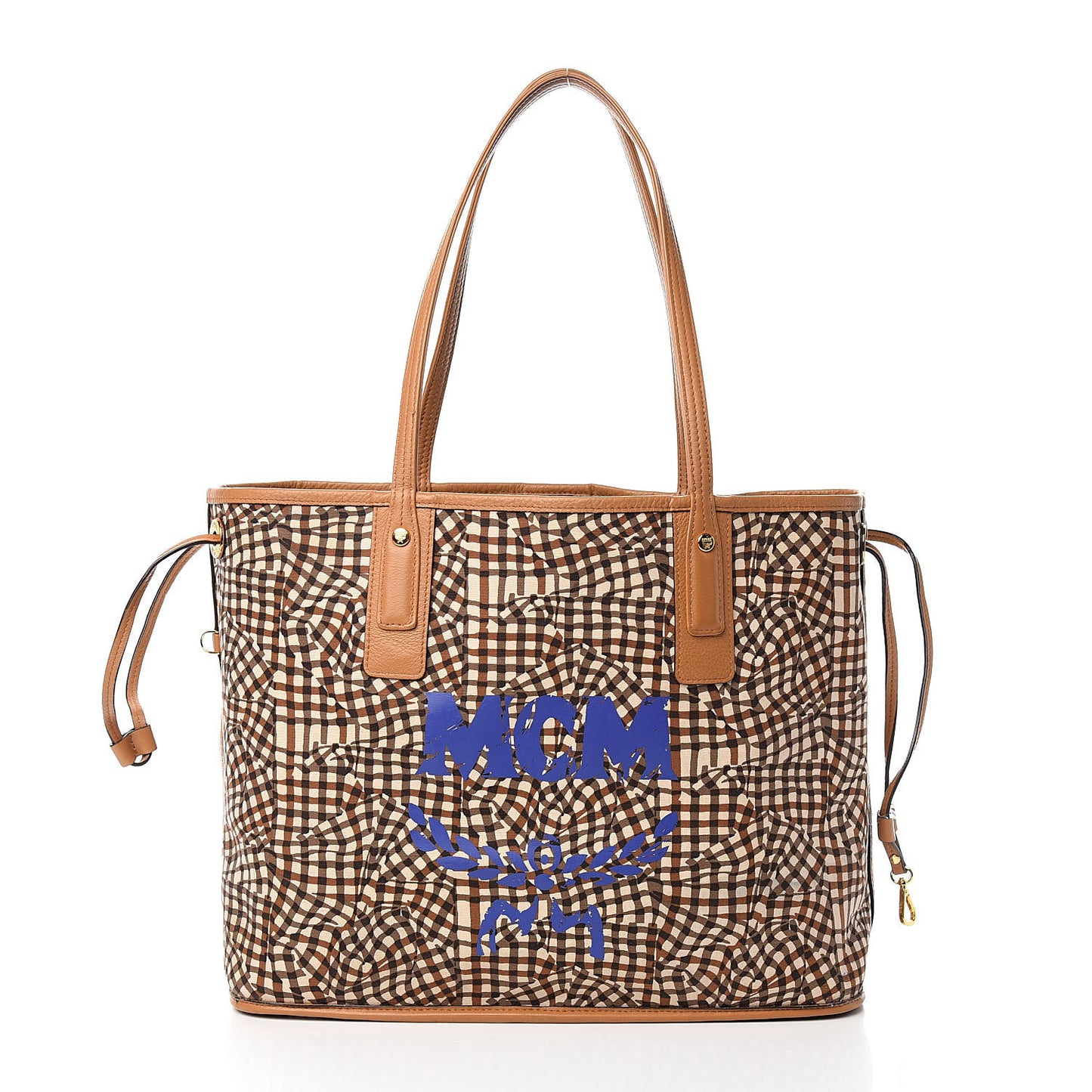 Visetos Medium Liz Reversible Shopper Tote Cognac
