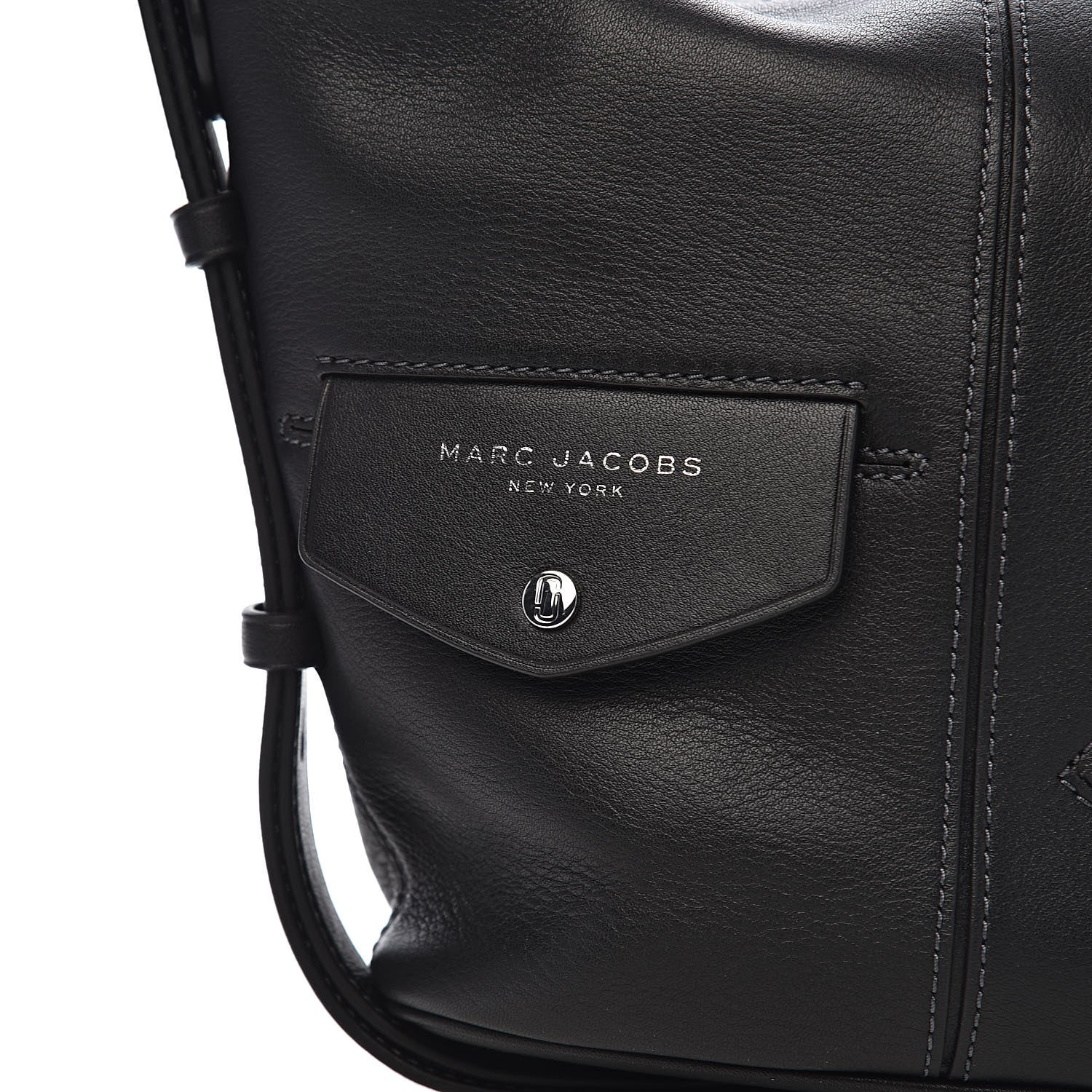 Marc Jacobs Calfskin Sling Shoulder Bag Black 10 of 11