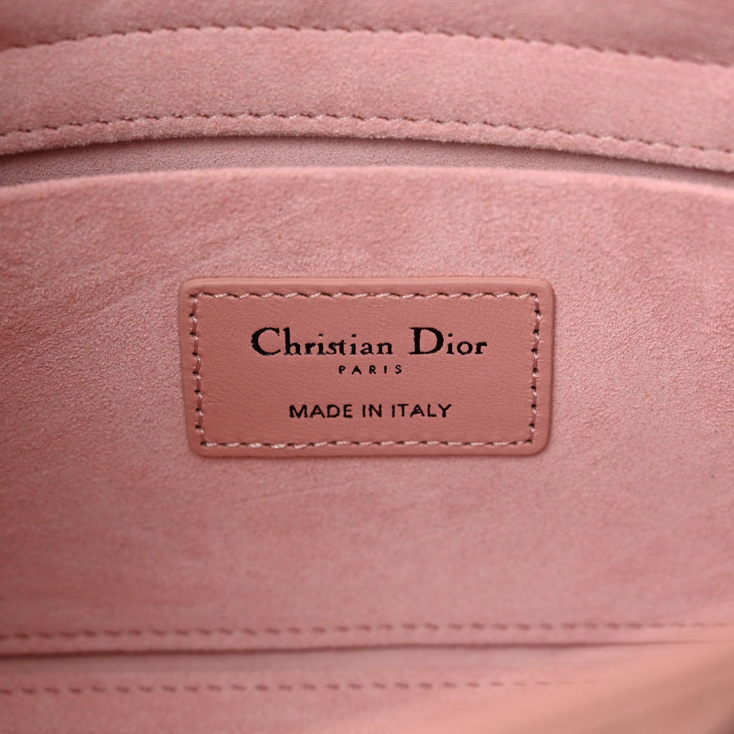 Lambskin Cannage Medium Lady D-Joy Old Rose