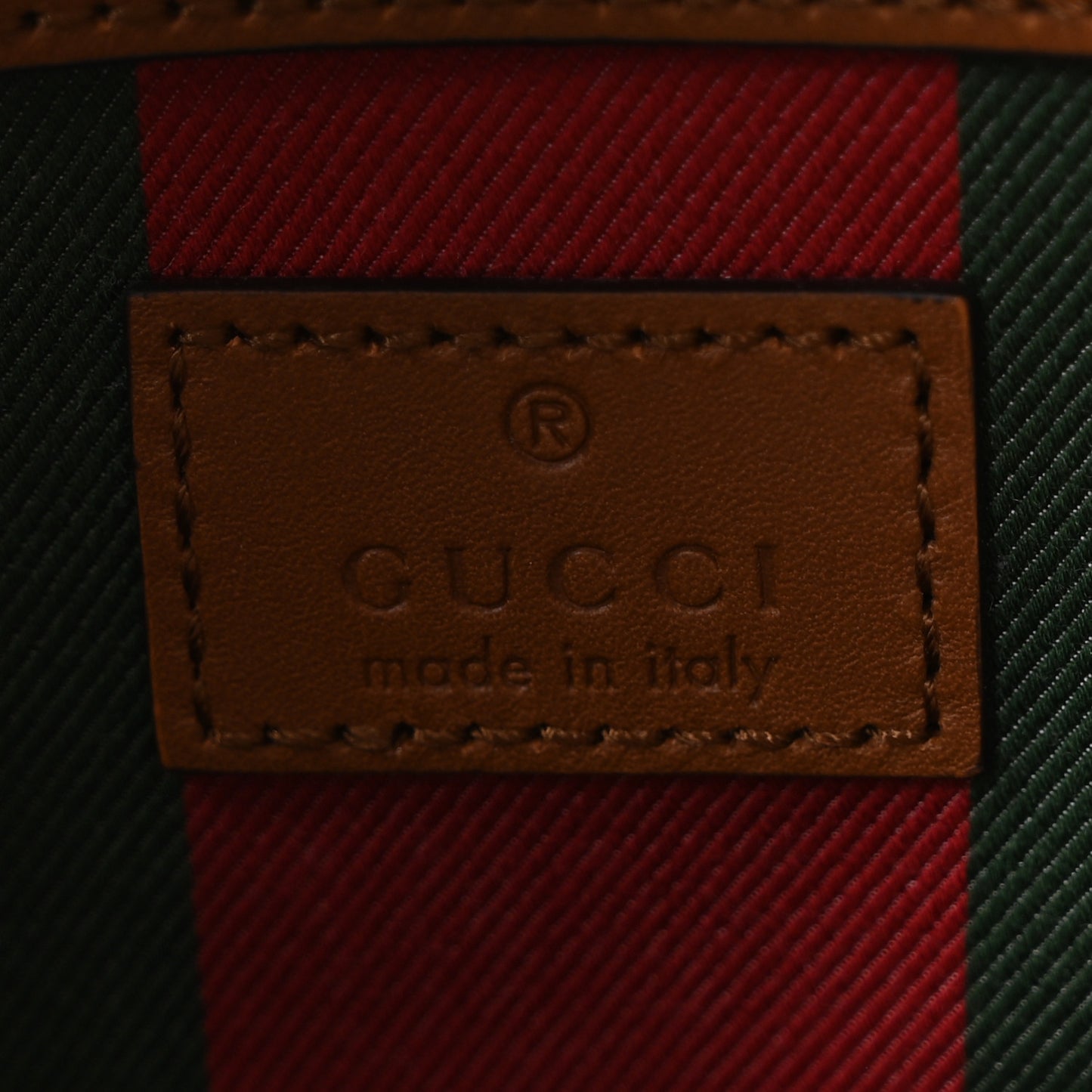 GG Supreme Monogram Emblem Large Tote Bag Beige Dark Brown