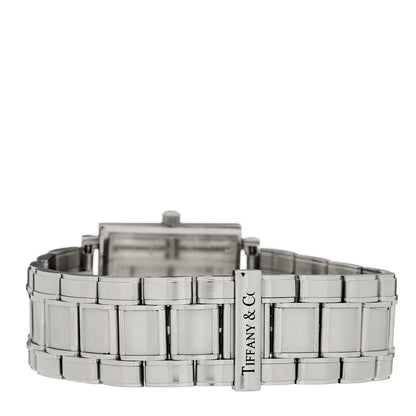 Tiffany Stainless Steel 28mm Atlas Square Quartz Watch Grey 3 of 5