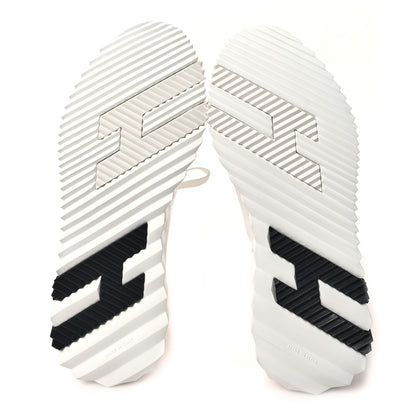 Hermes Knit Calfskin Depart Sneakers 37 White 5 of 8