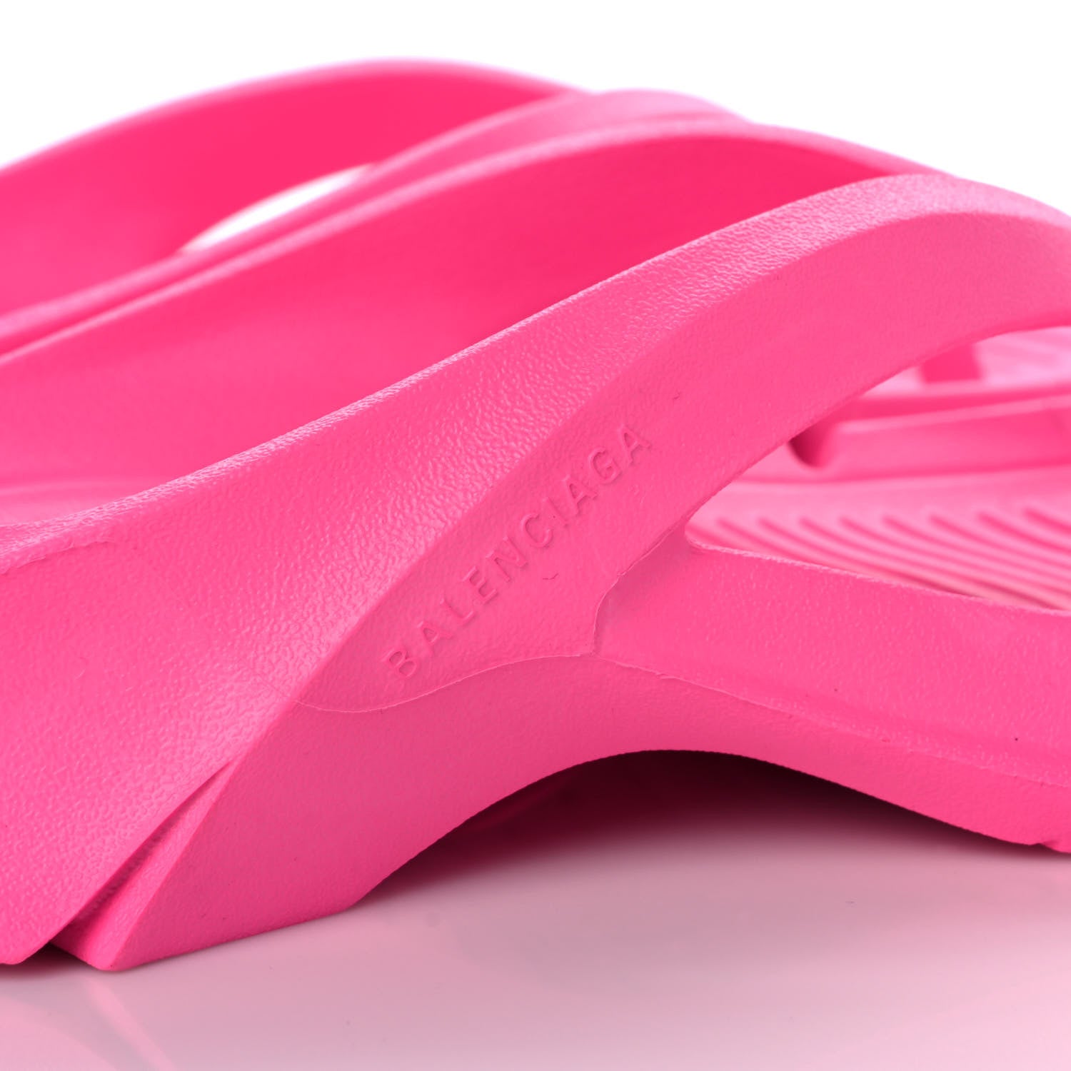 Balenciaga Rubber Womens Mold Thong Sandals 36 Fluo Pink 8 of 8