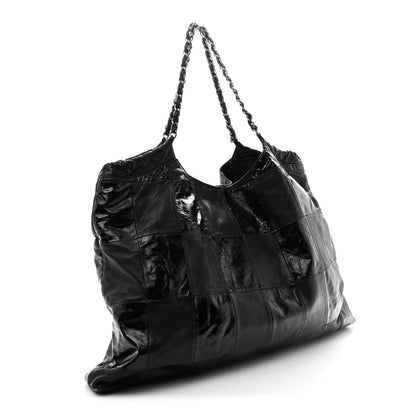 Chanel Patent Patchwork Brooklyn Tote Black 3 of 11