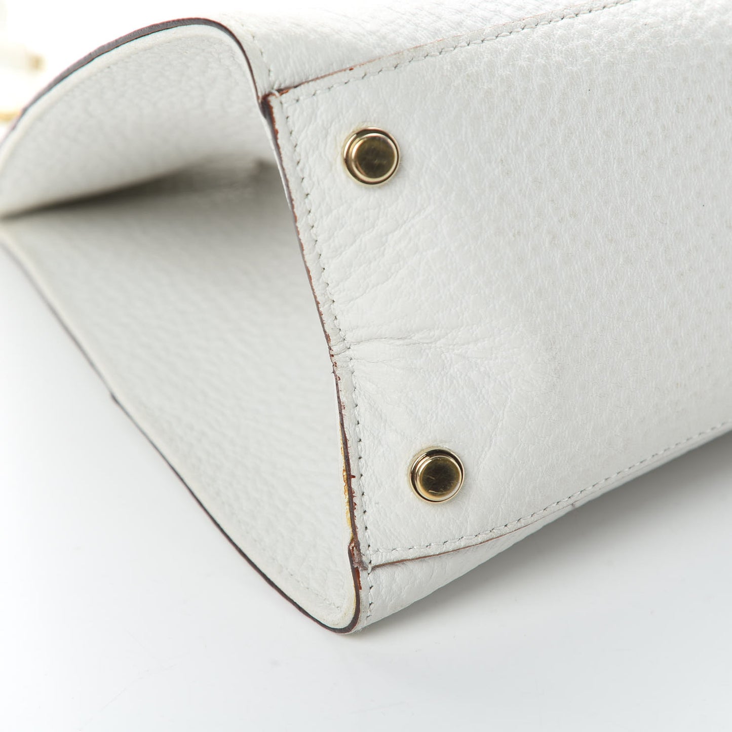 Calfskin Junco Shoulder Bag White