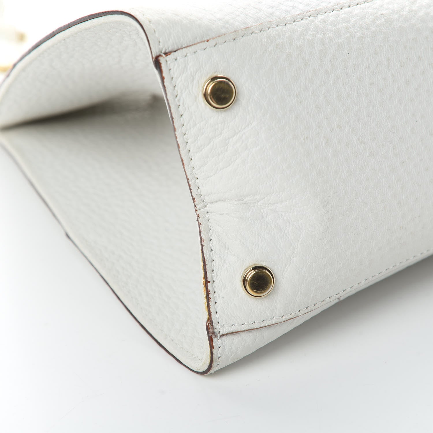 Gucci Calfskin Junco Shoulder Bag White 13 of 16