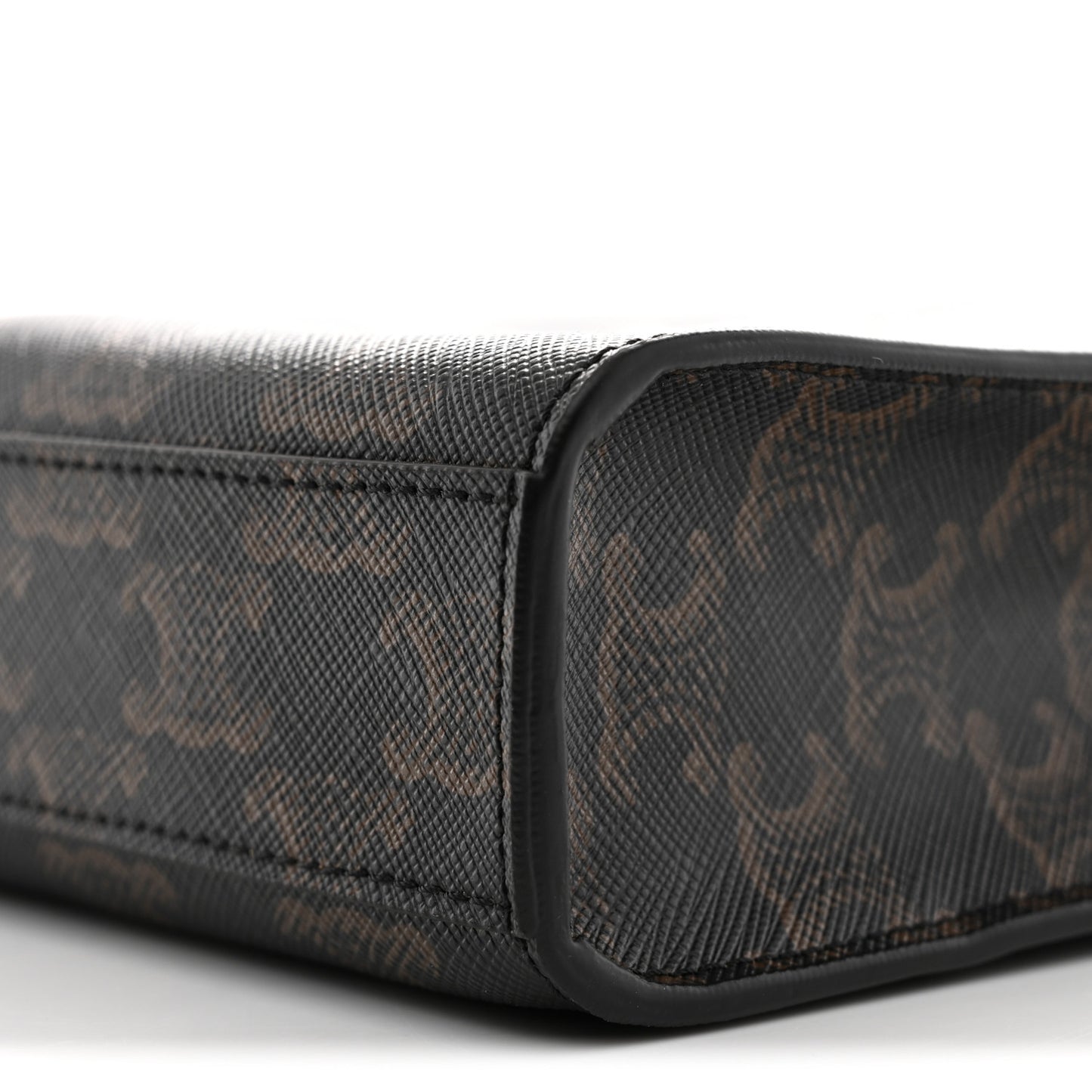 Triomphe Canvas Calfskin Mini Vertical Cabas Tan