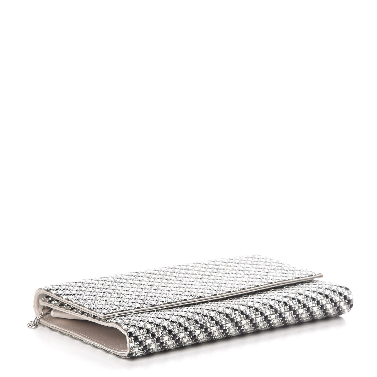 Swarovski Crystal Ritz Fizz Clutch Silver Black