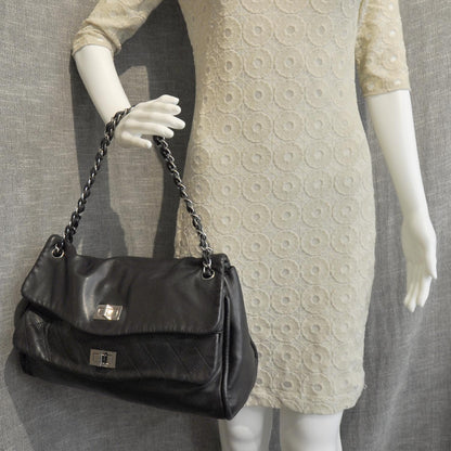Chanel Lambskin Double Mademoiselle Jumbo Flap Black 3 of 10