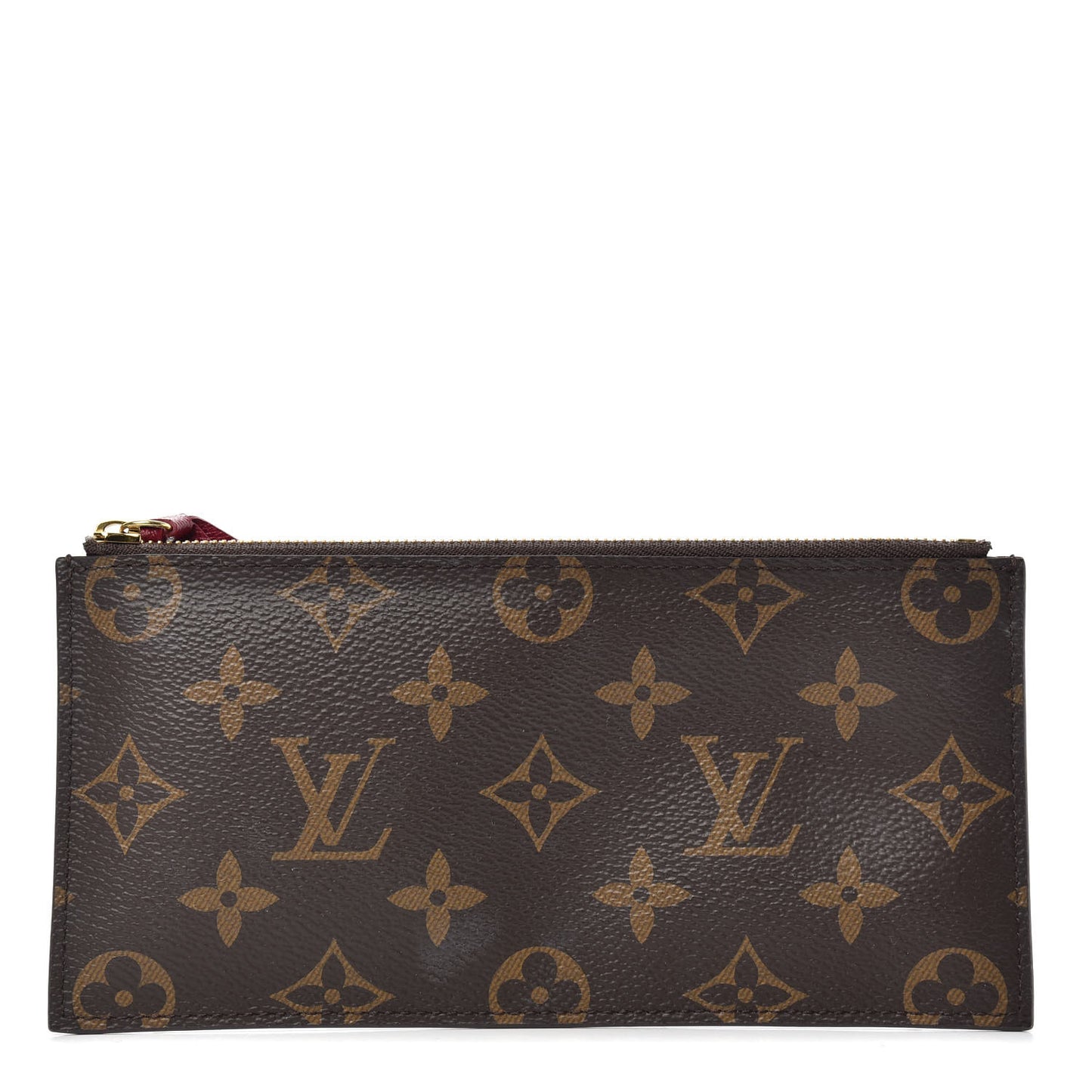 Monogram Felicie Chain Wallet Zippered Insert Fuchsia
