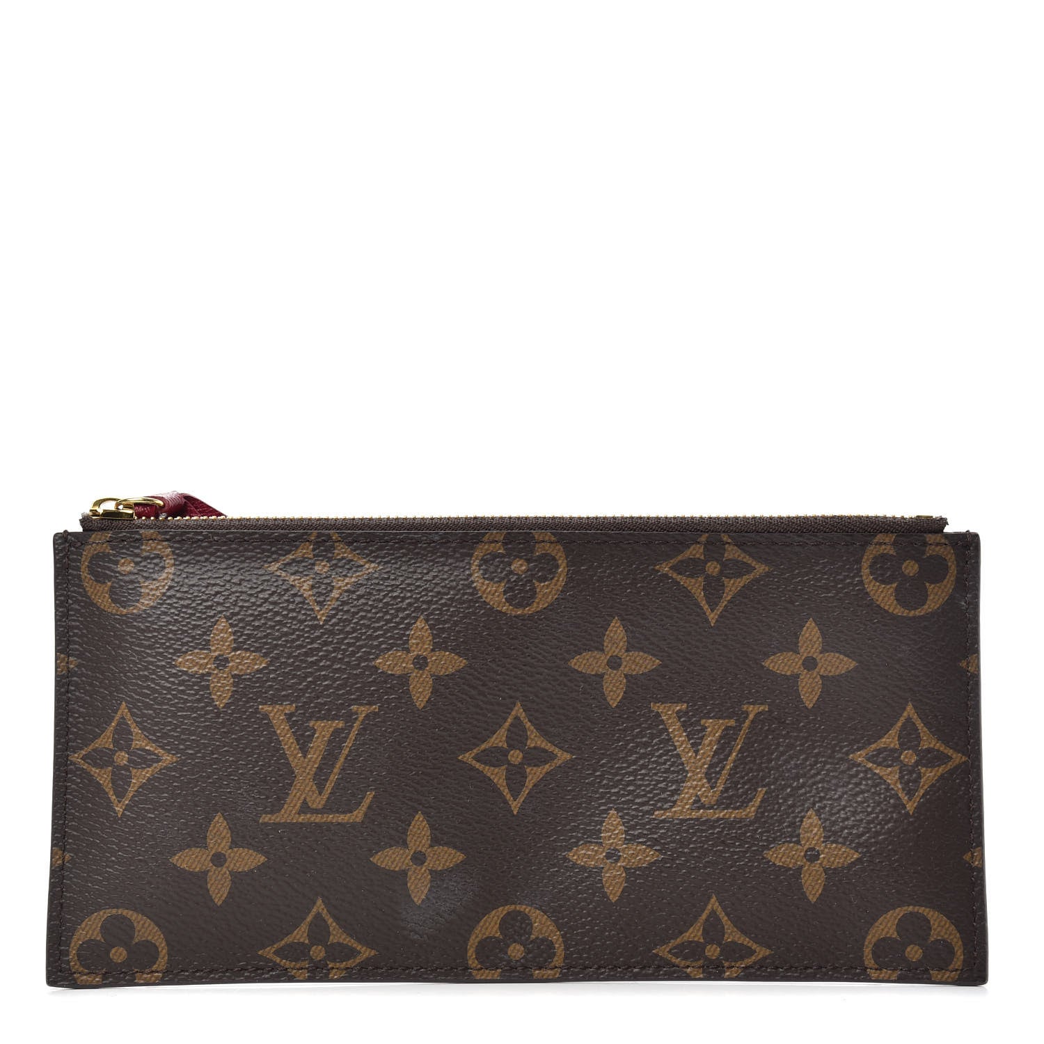 Louis Vuitton Monogram Felicie Chain Wallet Zippered Insert Fuchsia 1 of 6