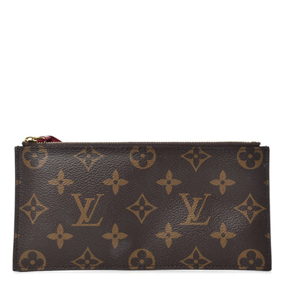 Louis Vuitton Monogram Felicie Chain Wallet Zippered Insert Fuchsia 1 of 6